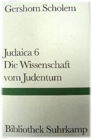 Image for Judaica 6: Die Wissenschaft vom Judentum