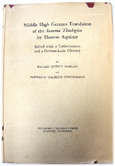 Image for Middle High German Translation of the Summa Theologica By Thomas Aquinas