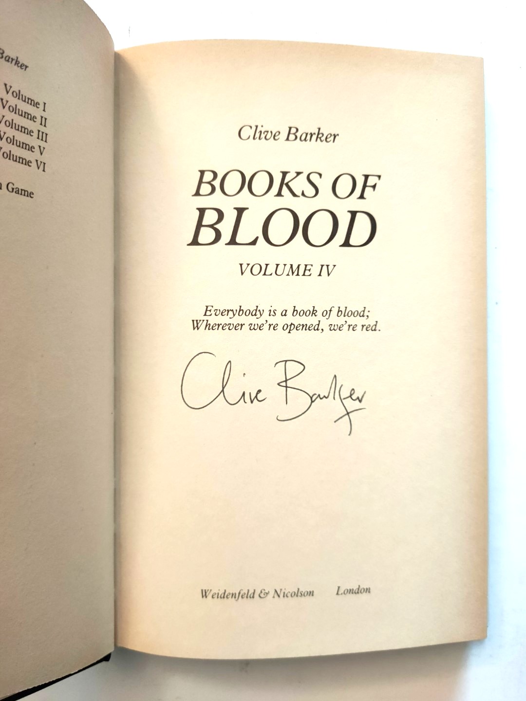 Image for Books of Blood, Volume IV